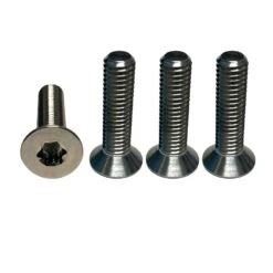 Foilite - M6 Titanium Hydrofoil Hardware Set - 4 Track Nuts And 4 M6 Screws Discounts Apply ! -Glide Master foilite titanium m6 screw track nut set 4