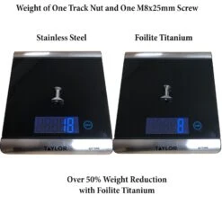 Foilite - M8 Titanium Hydrofoil Hardware Set - 4 Track Nuts And 4 M8 Screws Discounts Apply ! 11 Foilite - M8 Titanium Hydrofoil Hardware Set - 4 Track Nuts And 4 M8 Screws Discounts Apply ! -Glide Master foilite titanium m8 screw track nut set 5