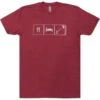 Eat, Sleep, Kite - Kiteboarding T-Shirt - Red - 25% Off Discounts Apply ! 1 Eat, Sleep, Kite - Kiteboarding T-Shirt - Red - 25% Off Discounts Apply ! -Glide Master kb 2020 eat sleep kite red 1