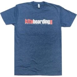 Kiteboarding.com - Kiteboarding T-Shirt -Midnight Navy Size Medium - 25% Off Discounts Apply !