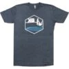 Kiter Badge - Kiteboarding T-Shirt - Midnight Navy - 25% Off Discounts Apply ! -Glide Master kb 2020 kiter badge navy 1