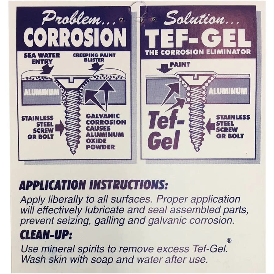 Tef-Gel Corrosion Eliminator And Anti-Seize Lubricant - 20cc Discounts Apply ! 5 Tef-Gel Corrosion Eliminator And Anti-Seize Lubricant - 20cc Discounts Apply ! - Image 3
